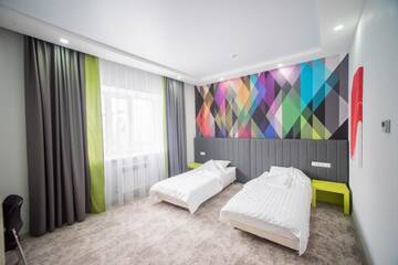 Фото номера Двухместный номер с 2 отдельными кроватями и ванной комнатой Отель Отель Ace г. Актобе 25